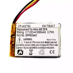 Bateria nova para auscultadores Astro A50,Astro A20,Astro A38,HyperX Cloud Core Wireless