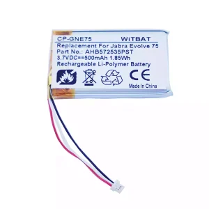 Bateria nova para auscultadores Jabra Evolve 75,Evolve 75 UC,Evolve 75 SE,AHB572535PST