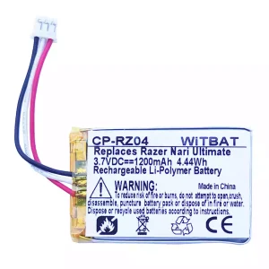 Bateria nova para auscultadores Blackshark V2 Pro,Razer Kraken V3 Pro,Kraken BT Kitty Edition,Barracuda X Wireless,JBL Tune 3