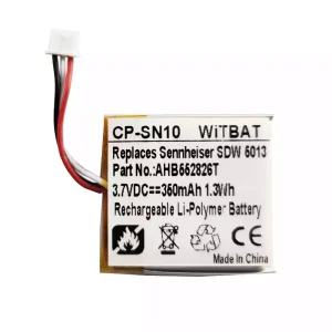 Bateria nova para auscultadores Sennheiser SDW 5013,SDW5014,SDW 5015,SDW 5016