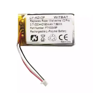 Bateria nova para auscultadores Razer Wolverine V2 Pro,FT103049P