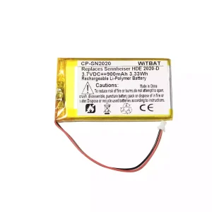 Bateria nova para auscultadores Sennheiser HDE 2020-D,HDE 2020-D II,HDE 2020-II