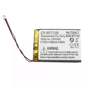 Bateria nova para auscultadores Sony BP-HP1200,MDR-DS7000,MDR-RF7000,MDR-RF7100 SL00131-1