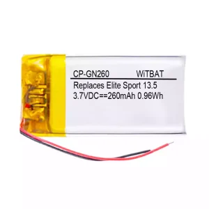 Bateria nova para auscultadores Jabra Elite Sport 13.5 estojo de carregamento