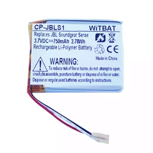 Bateria nova para auscultadores JBL Soundgear Sense Earphone estojo de carregamento