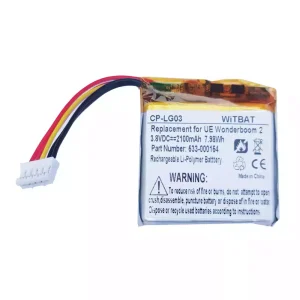 Bateria nova para altifalante Logitech UE Wonderboom 3,Wonderboom 2,SP944643