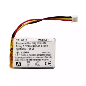 Bateria nova para altifalante Sony SRS-XB100,SRS-XB10,SRS-XB12,WH-L600,Logitech S100