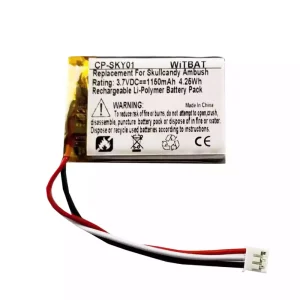 Bateria nova para altifalante Skullcandy Ambush,Skullcandy Barricade Mini,Skullcandy Venue