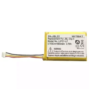 Bateria nova para altifalante JBL Clip 3,L0721-LF